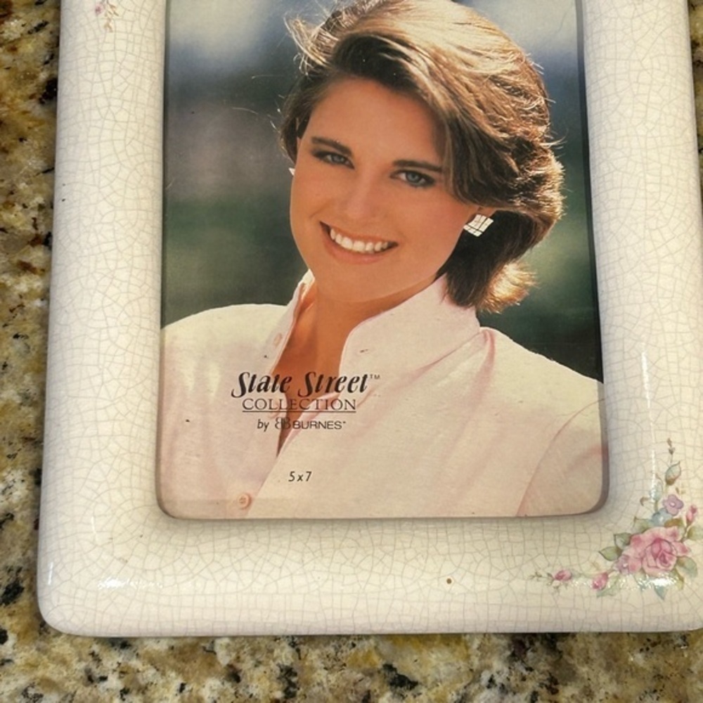 Vintage Hallmark cracked porcelain picture frames - Picture 5 of 6